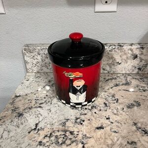 Tracy Flickinger Certified International Bistro Canister “Dinner Is Served”